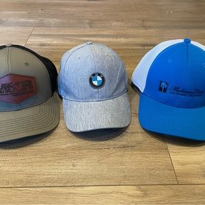 Oakley, MKR, Madrona Links, BMW ball caps